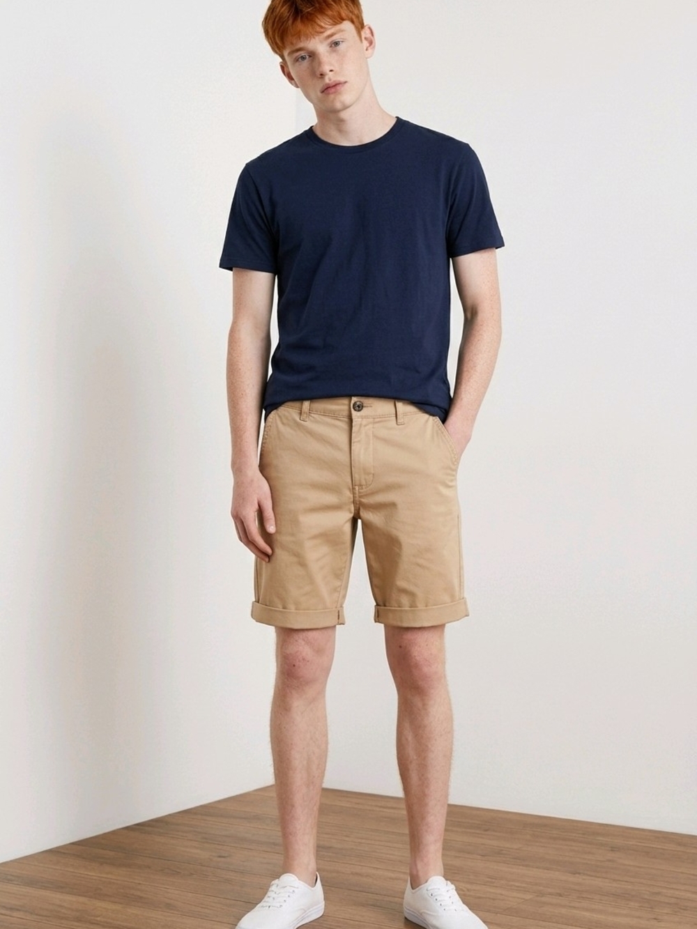 NWT Kids Thereabouts Cinnamon Beige Chino Shorts Sz 18
